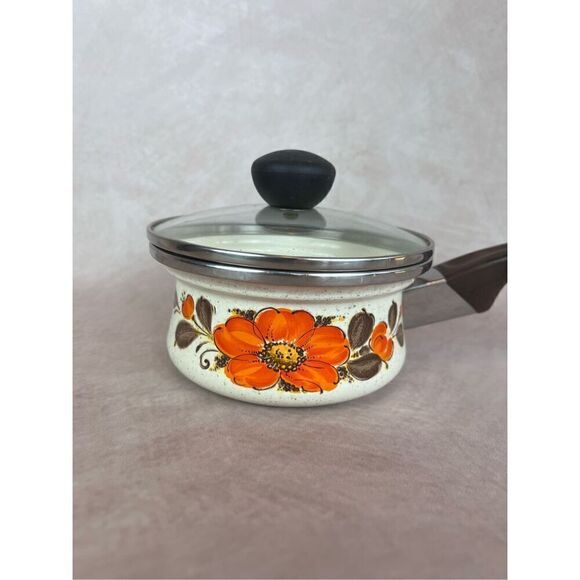 Vintage Enamelware Pot Show-Pans Sanko Ware Japan - Picture 2 of 7